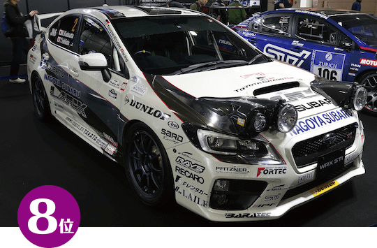 8位 / SUBARU/STI SUBARU WRX STI 全日本ラリー選手権2016年 優勝車両（勝田選手）