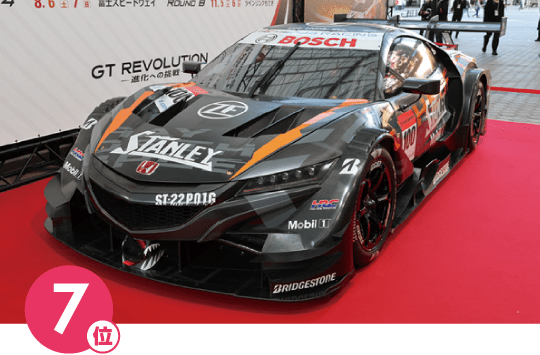 7位 / SUPER GT featuring OSAKA AUTOMESSE No.100 STANLEY NSX-GT(冬季テスト限定カラー)